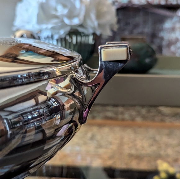 Art Deco Silver plated serving dish - Picture 6 of 7